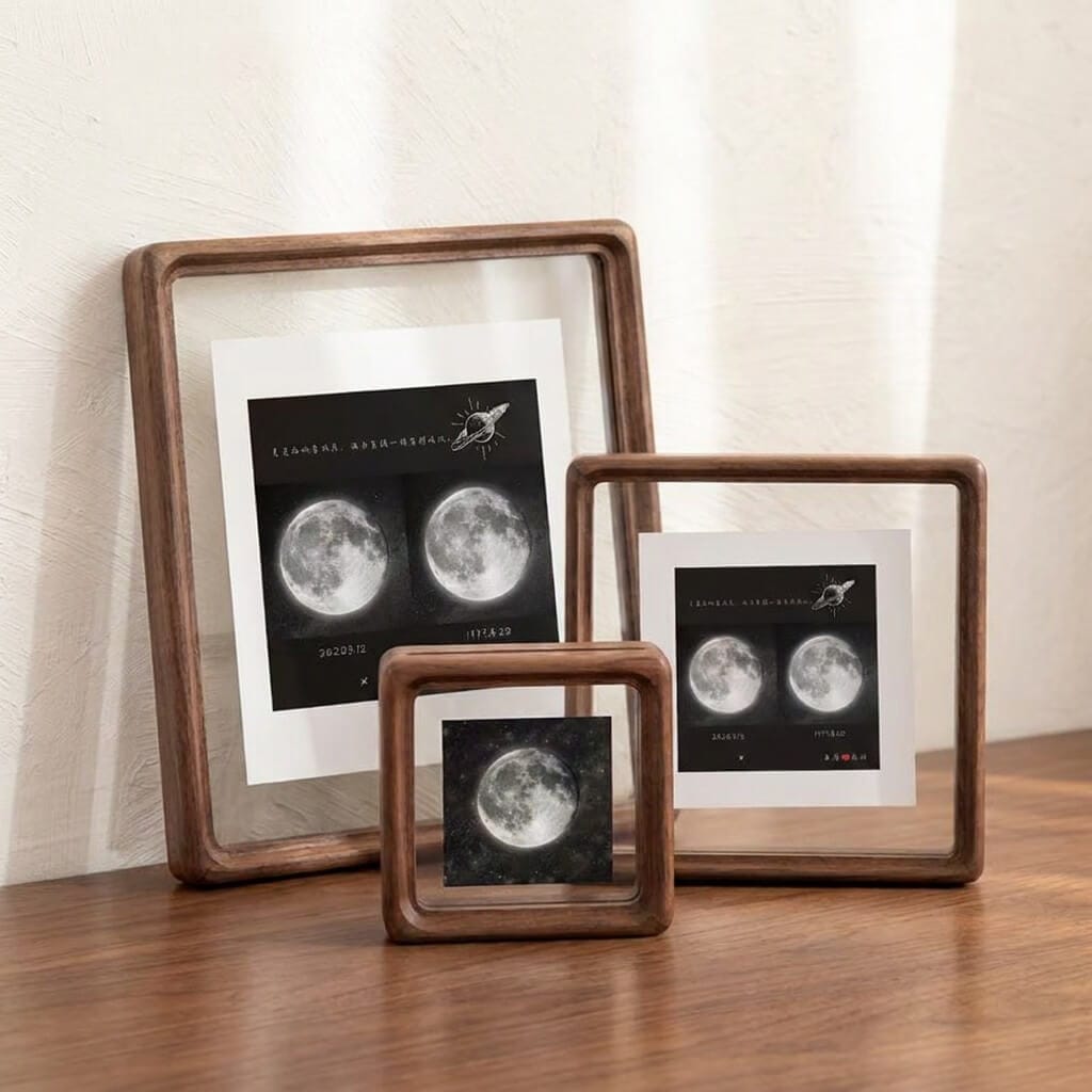 Moon Frame — Acrylic Floating Wood Picture Frame | HanSimon Moon Frame — Acrylic Floating Wood Picture Frame - Image 3
