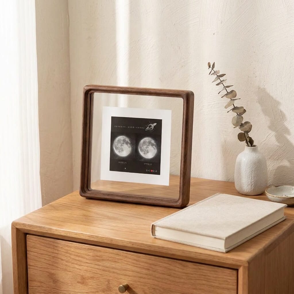 Moon Frame — Acrylic Floating Wood Picture Frame | HanSimon Moon Frame — Acrylic Floating Wood Picture Frame - Image 6