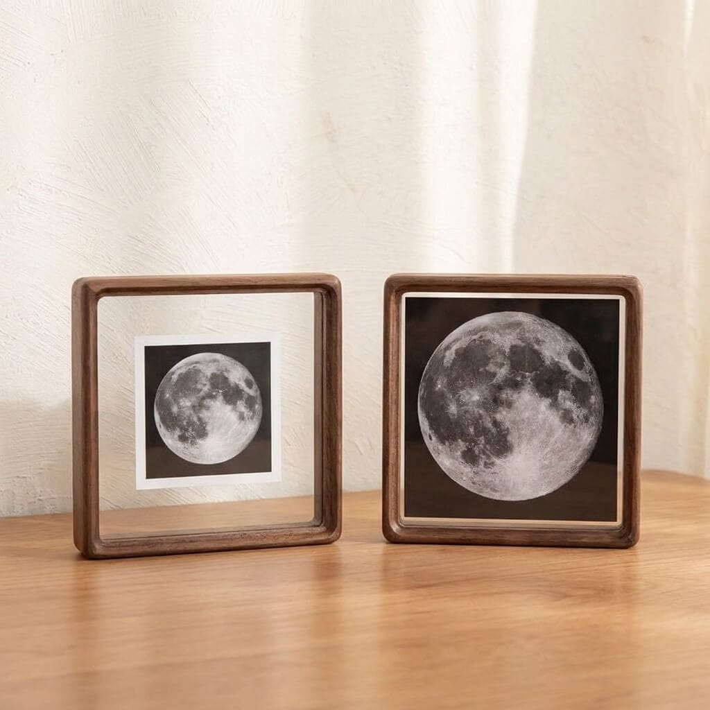 Moon Frame — Acrylic Floating Wood Picture Frame | HanSimon Moon Frame — Acrylic Floating Wood Picture Frame - Image 4