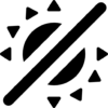 No Sunlight free icon