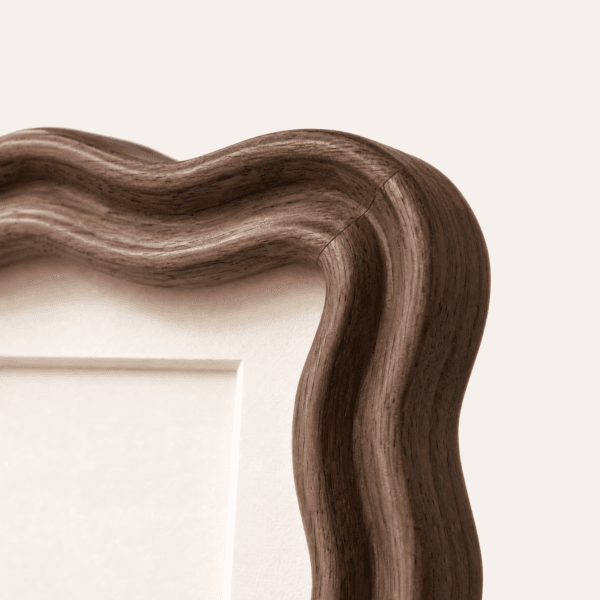 Ripple Frame — Rustic Wavy Solid Wood Picture Frame