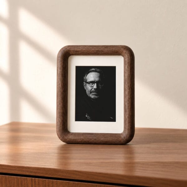 Cloud Frame — Rounded Solid Wood Picture Frame with Mat