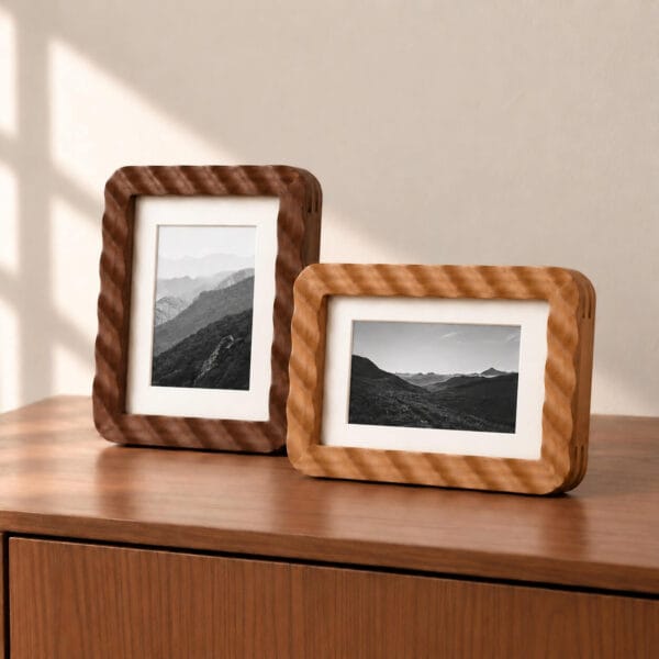 Twist Frame — Twisted Organic Solid Wood Picture Frame