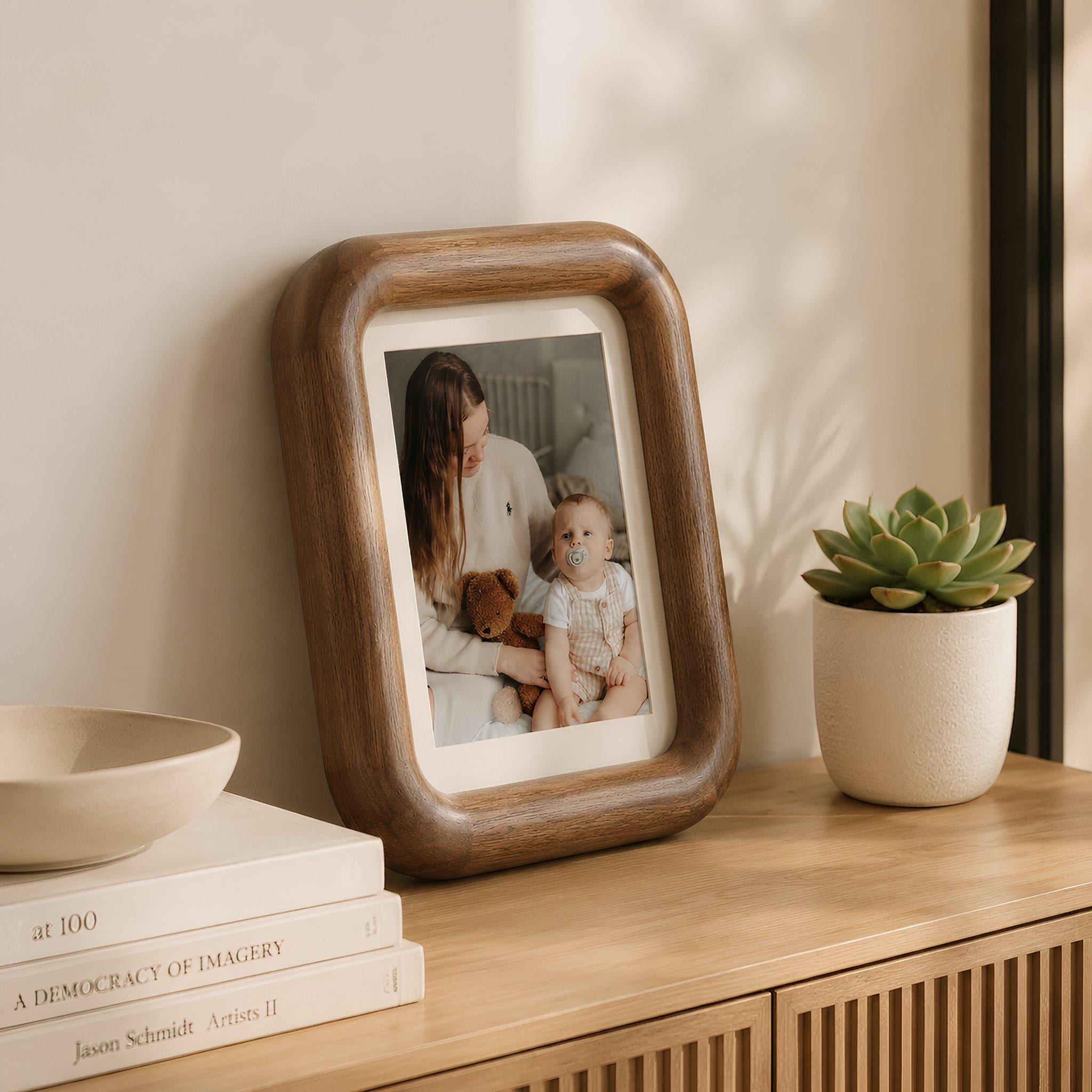Cloud Frame — Rounded Solid Wood Picture Frame with Mat | HanSimon Cloud Frame — Rounded Solid Wood Picture Frame with Mat - Image 8