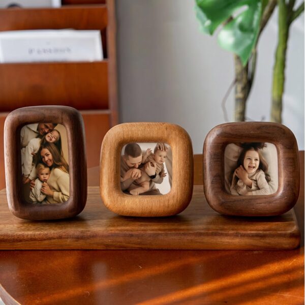 Pebble Frame — Rounded Solid Wood Picture Frame